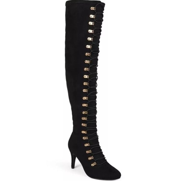Journee Collection Women's Wide Calf Trill Boot - Picture 1 of 5